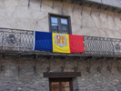 Andorra Flag on a Balcony