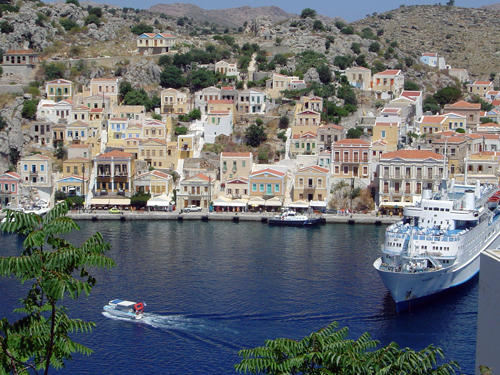 Greece: Gialos Town on Symi Island