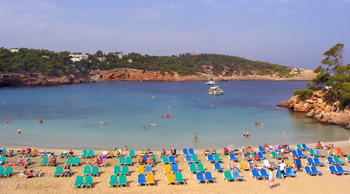 Ibiza Island in the Balearic Islands of Spain